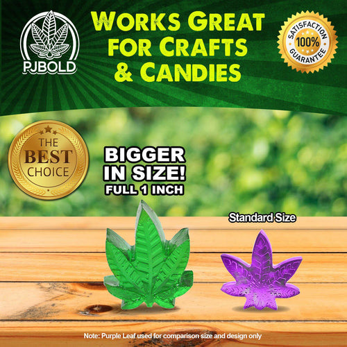 Marijuana Cannabis Hemp Leaf Silicone Molds - Puffin Spot Variety