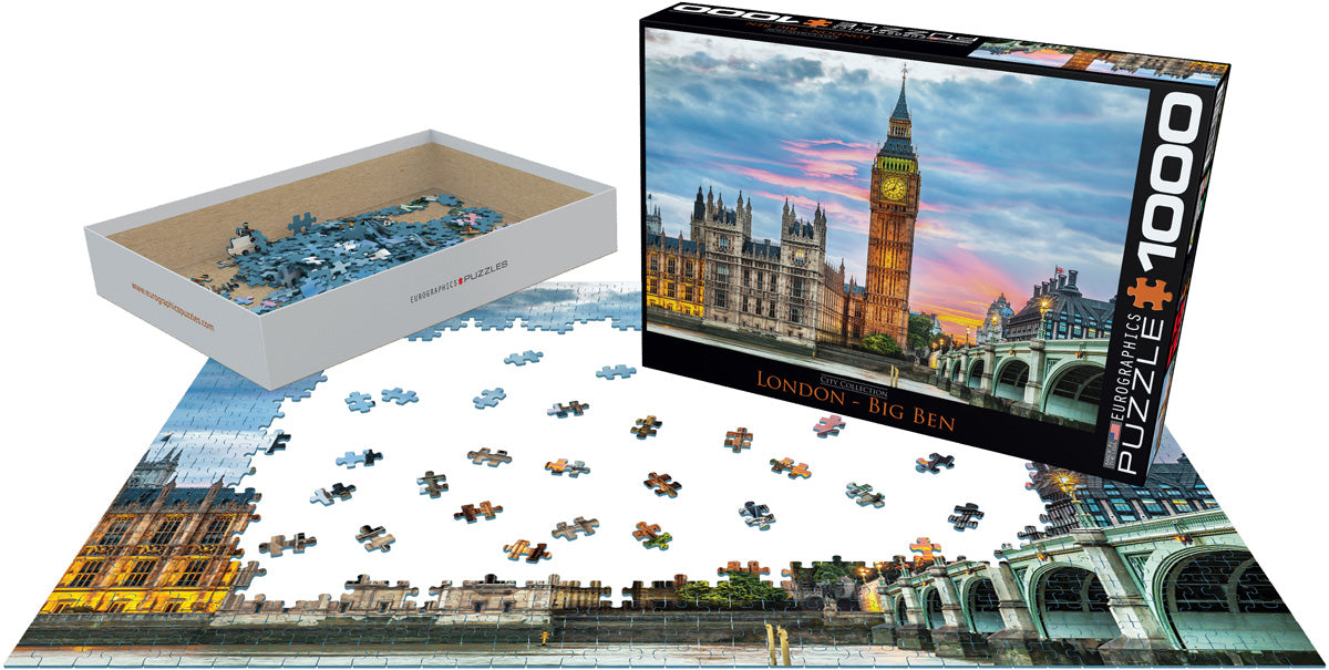 London Big Ben 1000-Piece Puzzle - Puffin Spot Variety