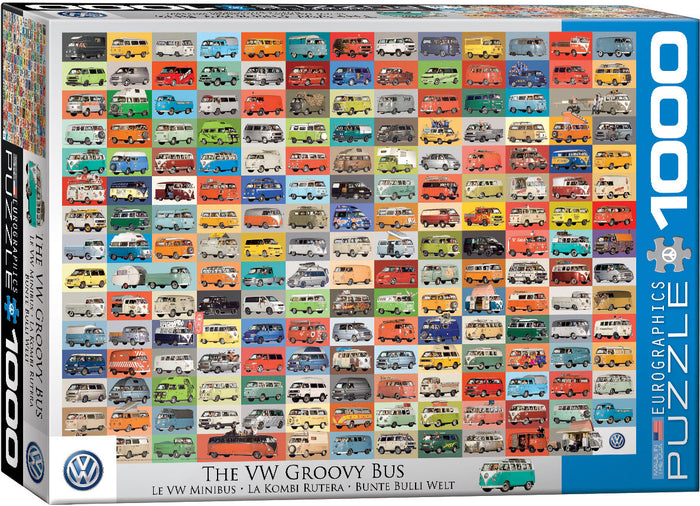 The VW Groovy Bus 1000-Piece Puzzle Puffin Spot Variety