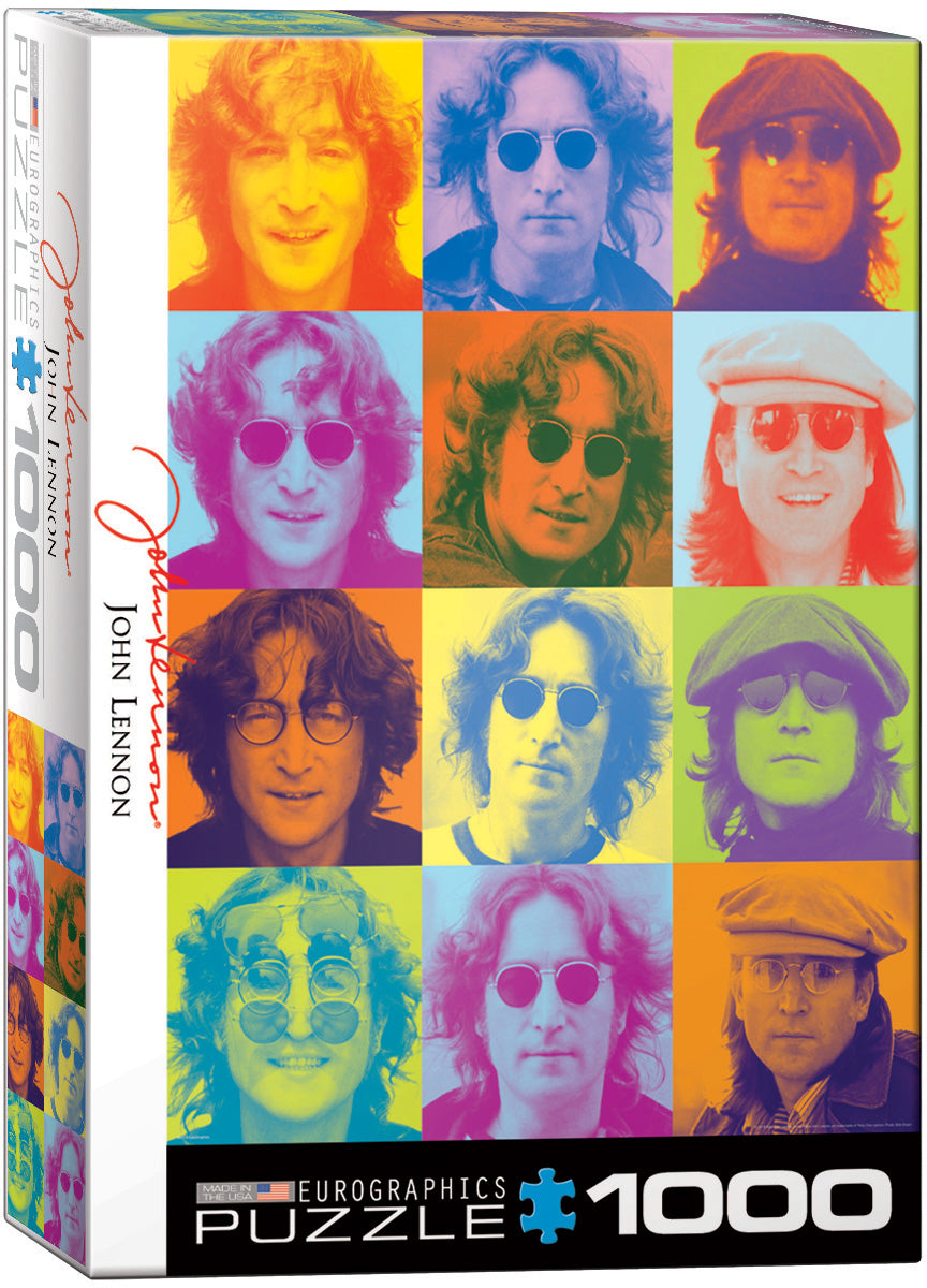 John Lennon Color Portraits 1000-Piece Puzzle Puffin Spot Variety
