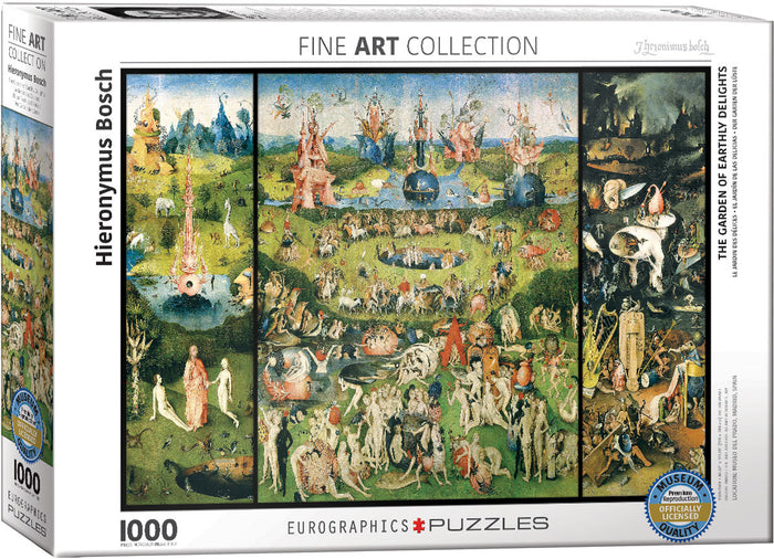Puzzel The Garden of Earthly  Delights. - The Puffin Spot