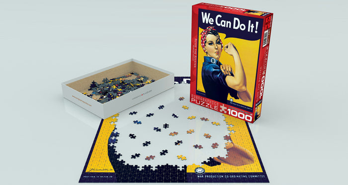 Rosie the Riveter 1000 Piece Puzzle Puffin Spot Variety