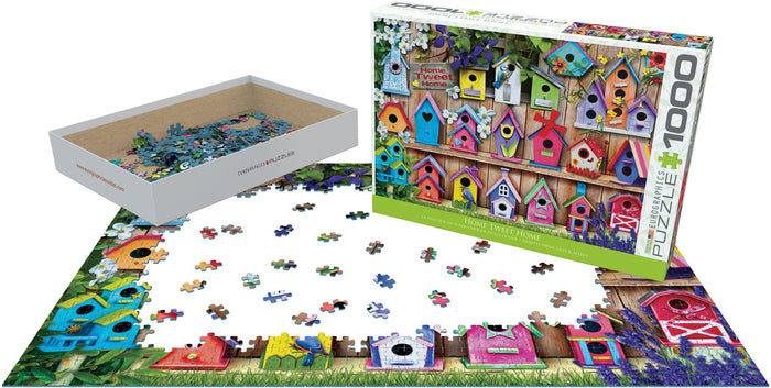 Home Tweet Home (Birdhouses) 1000 Piece Puzzle Puffin Spot Variety