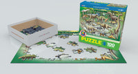 Dinosaurs 100 Piece Puzzle Puffin Spot Variety