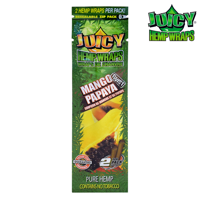 Juicy Hemp Wraps Mango Papaya - Puffin Spot Variety