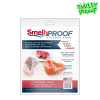 Smelly Proof Food and herb storage clear bags medium - Puffin Spot Variety