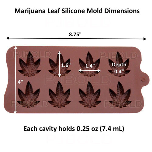 Silicone Hemp Leaf Mold 3 Pack - Puffin Spot Variety