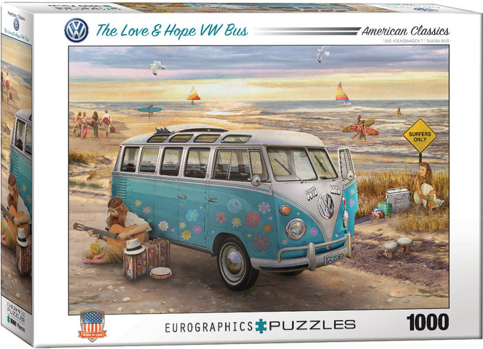 The Love & Hope VW Bus 1000 piece Puzzle